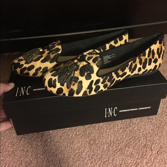 INC Leopard Loafers - Picture 3 of 4