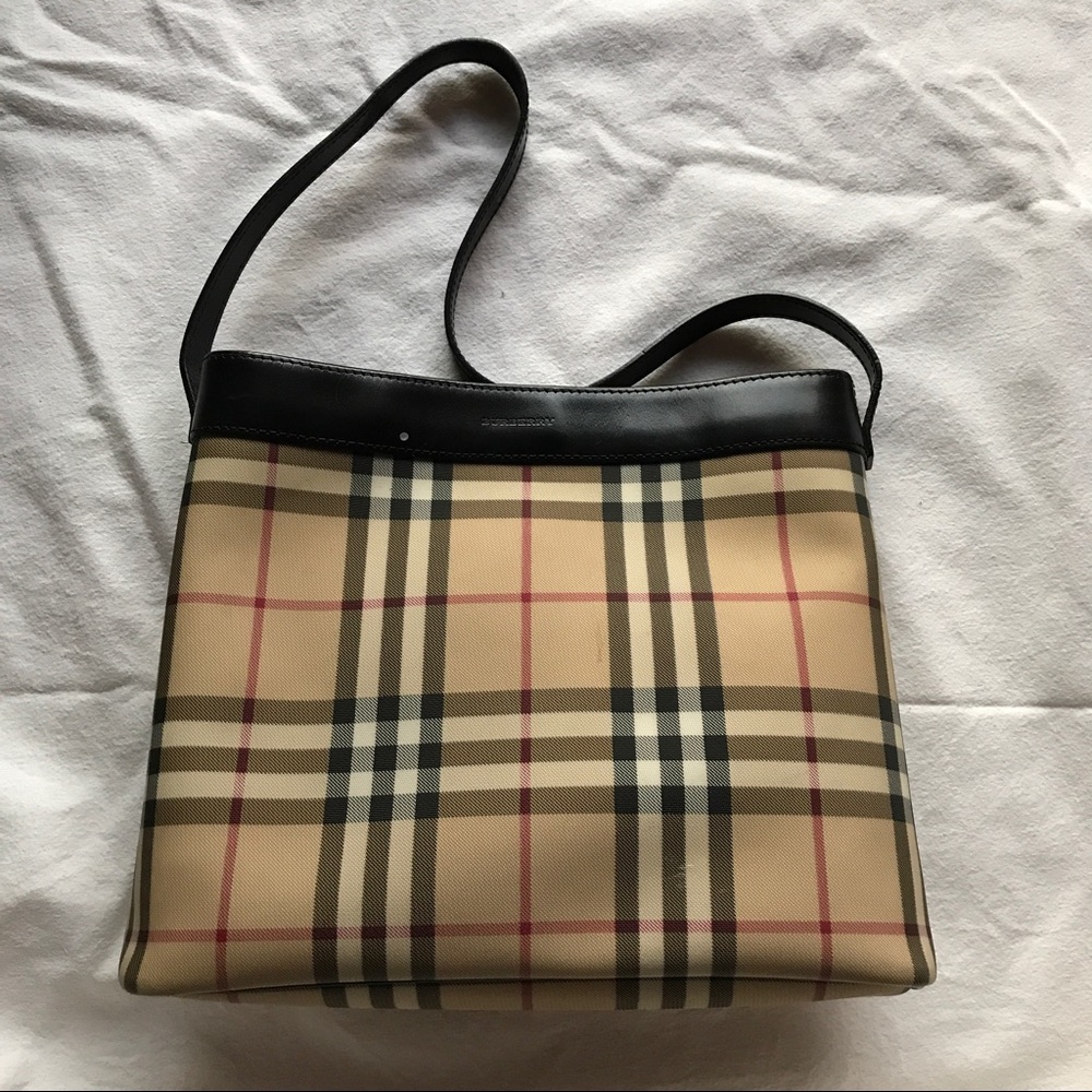 Burberry Small London Nova Check Shoulder Bag