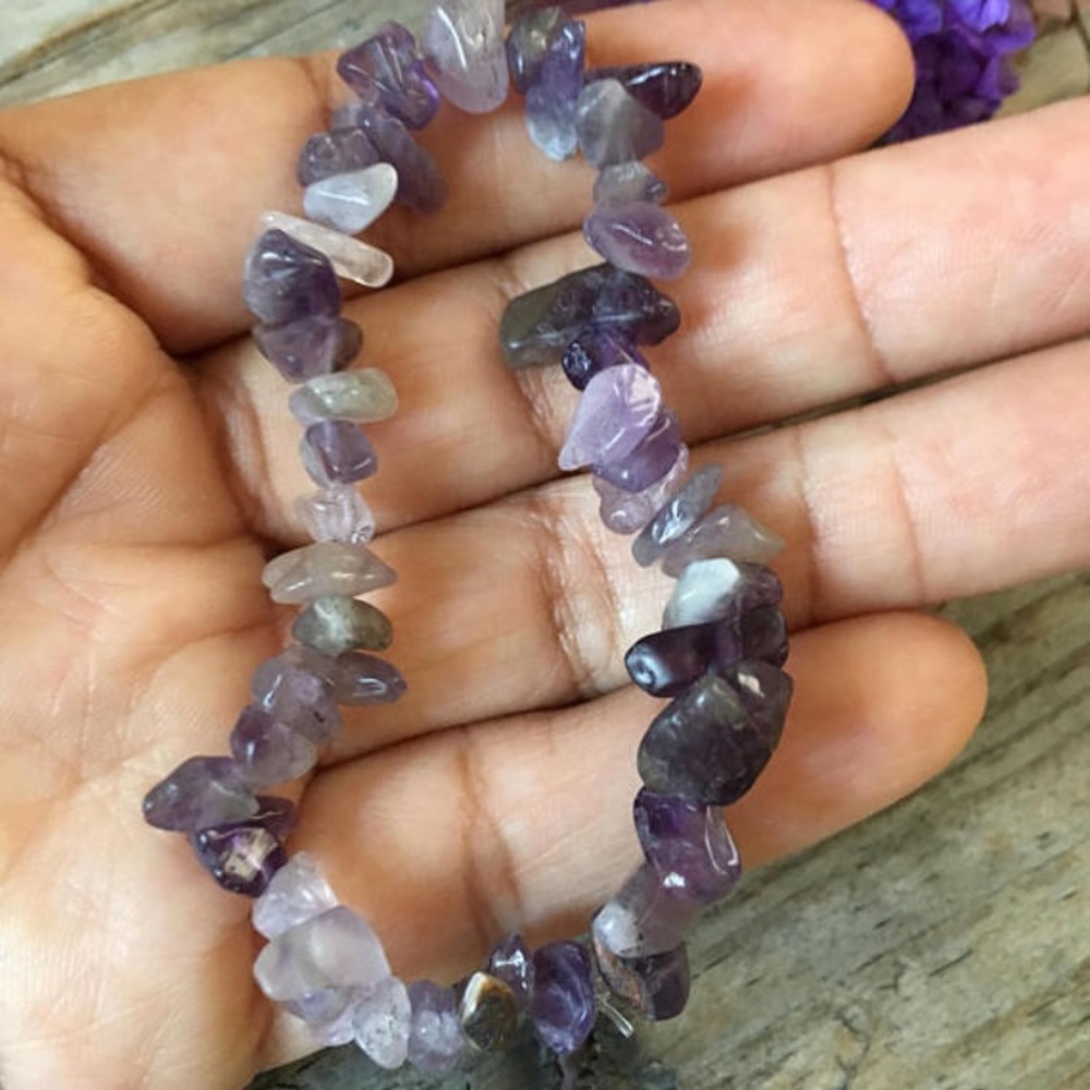 Simple Handmade Amethyst Bracelet