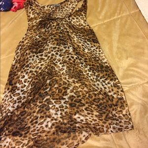Leopard print tank top