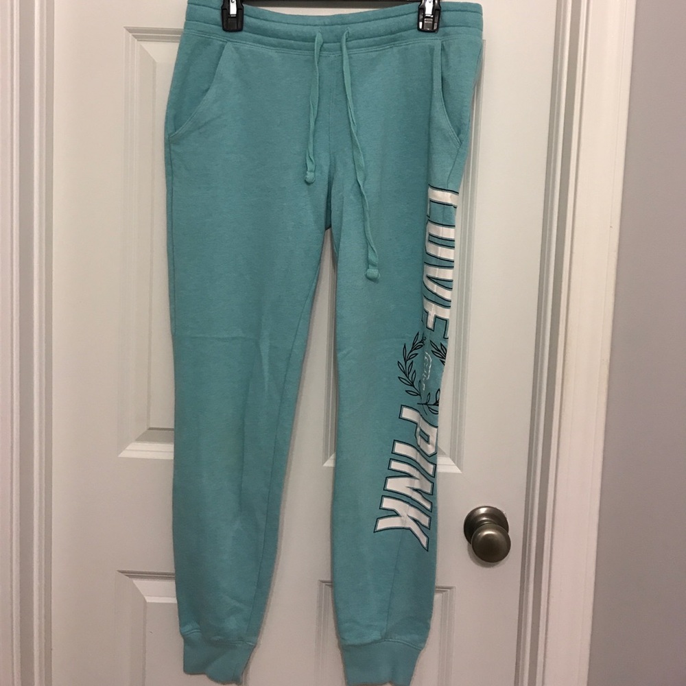 PINK Victoria's Secret blue sweatpants