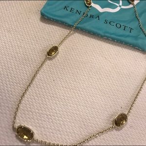 Kendra Scott Clear Smoky Kellie Necklace