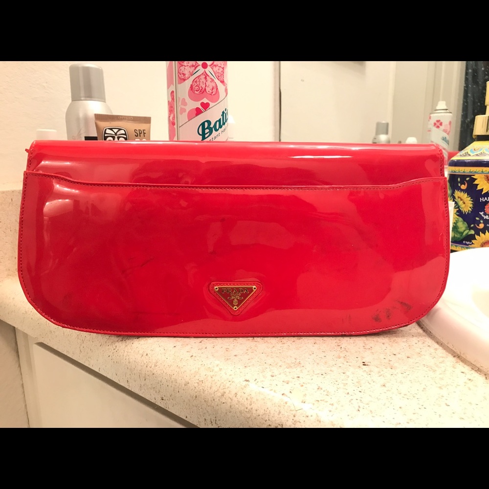 Prada Clutch Red