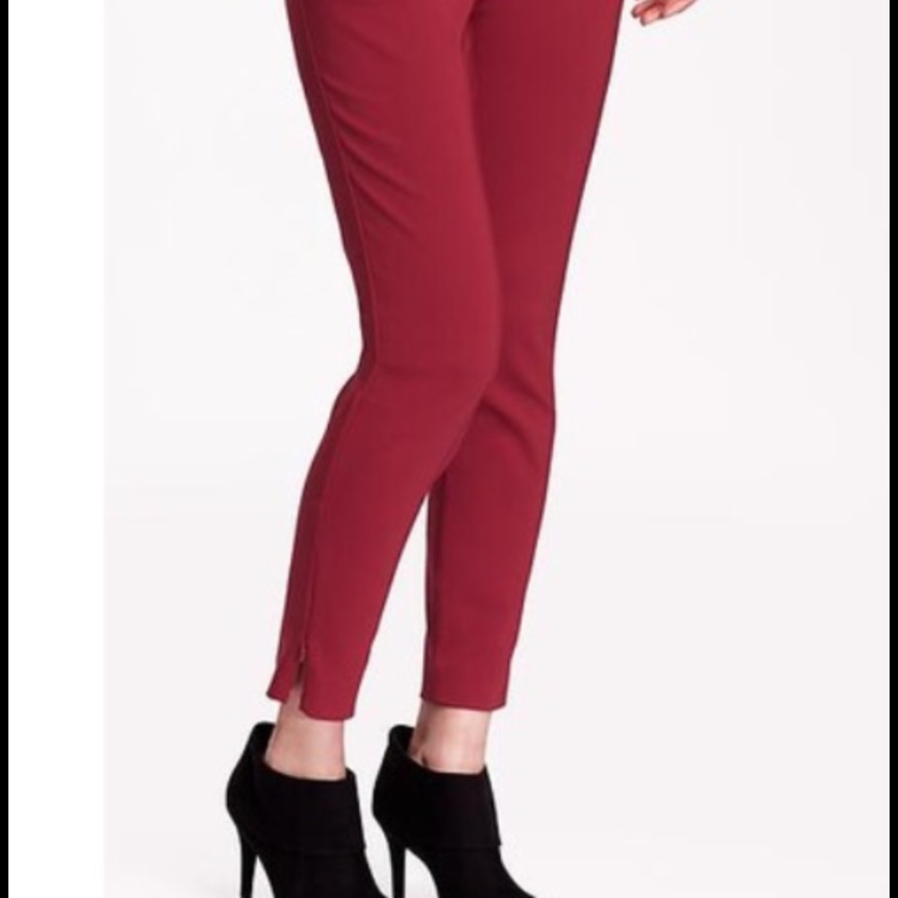 Old Navy Red Ankle Pants