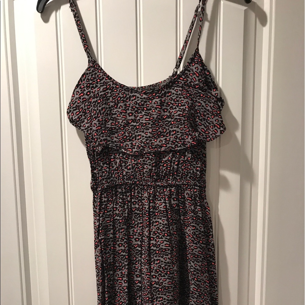 Leopard print summer dress. Casual.