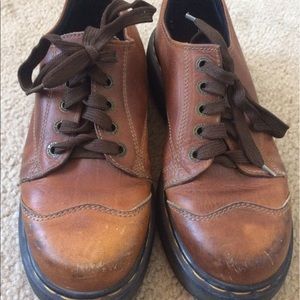 90s Vintage Dr. Marten 8651 Leather Brown Oxfords