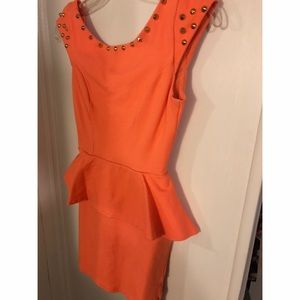 Salmon formal dress. Size small