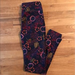 OS LuLaRoe floral leggings