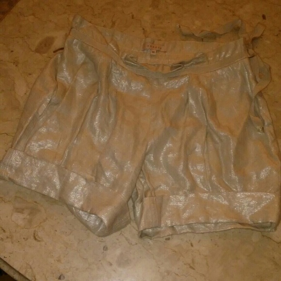 Offers❤Sandro Cream Shimmer Shirts - Picture 4 of 8