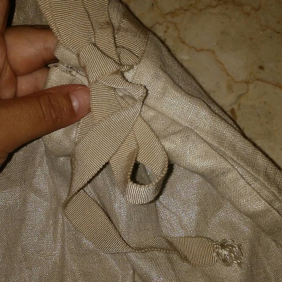 Offers❤Sandro Cream Shimmer Shirts - Picture 5 of 8