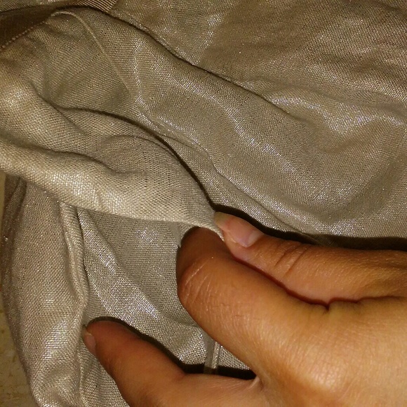 Offers❤Sandro Cream Shimmer Shirts - Picture 6 of 8