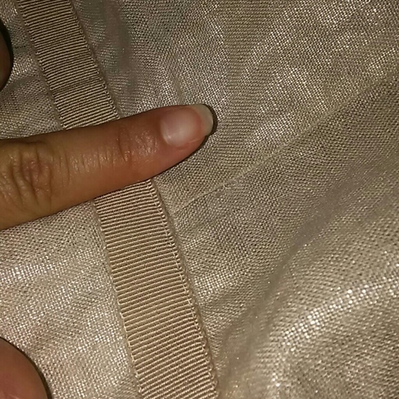 Offers❤Sandro Cream Shimmer Shirts - Picture 8 of 8