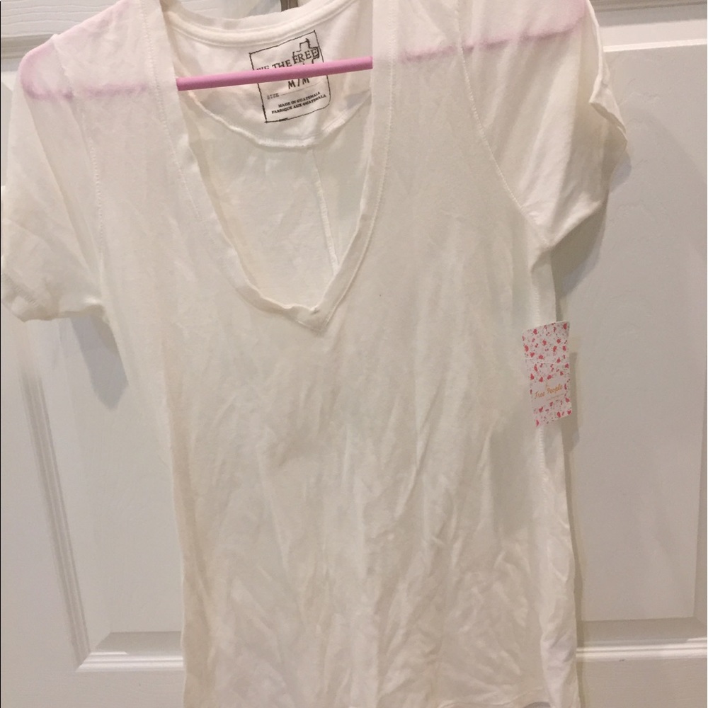 Two free people white tops. Simple .