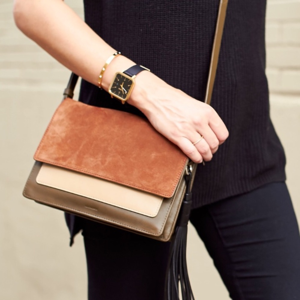 All Saints Belle Colorblock Crossbody bag