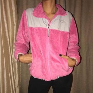 Pink north face jacket