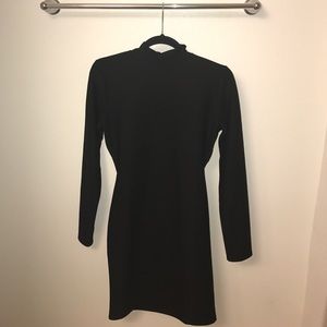 Sultry Black Body Con Dress