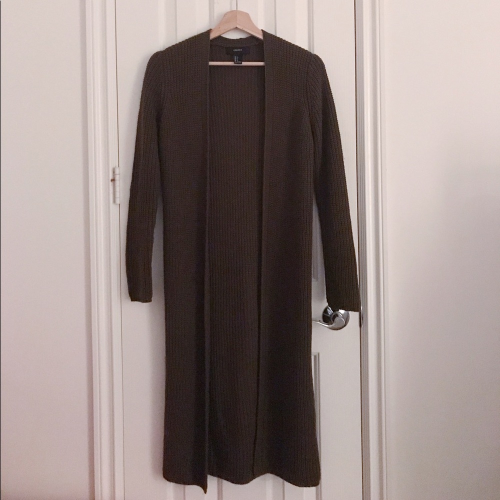 Olive Green Long Sweater