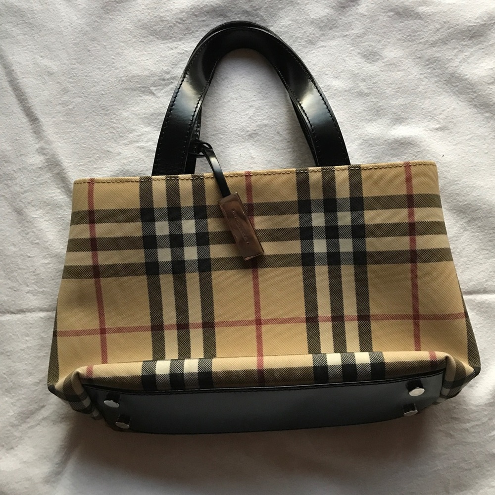 Vintage Burberry Nova Check Small Tote