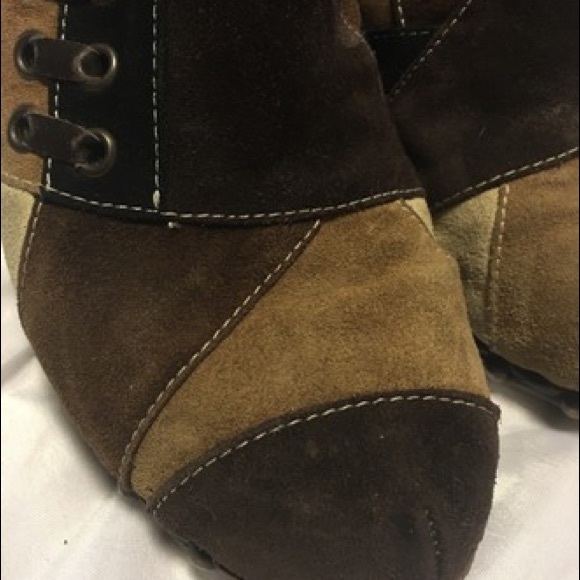 Coach Fallon P318 Suede Leather multi  Patchwork - Picture 8 of 8