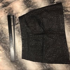 Textured Black Zara Skirt