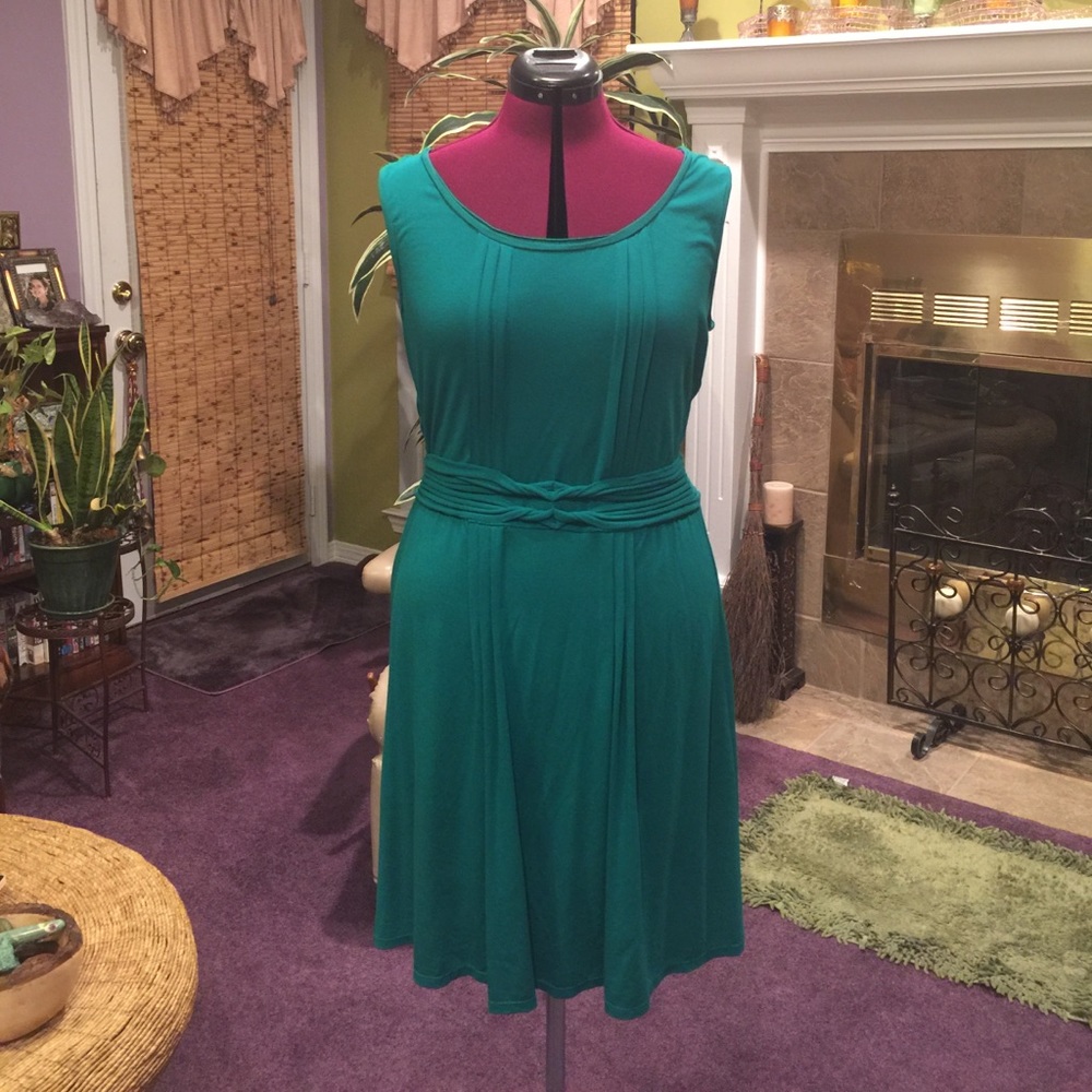 NWT size L Max Studio green summer dress