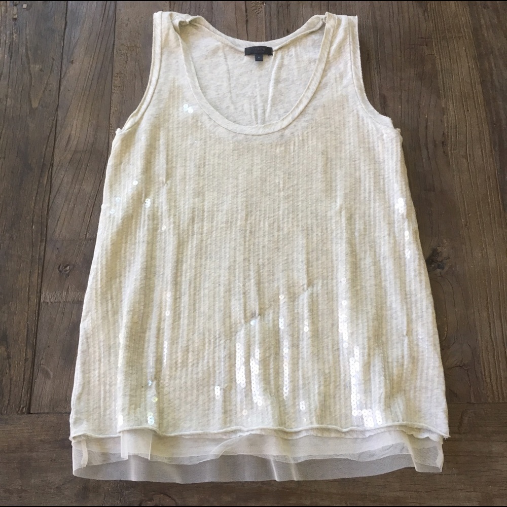 SALE Jcrew Sequined Sleeveless Top Sz Small
