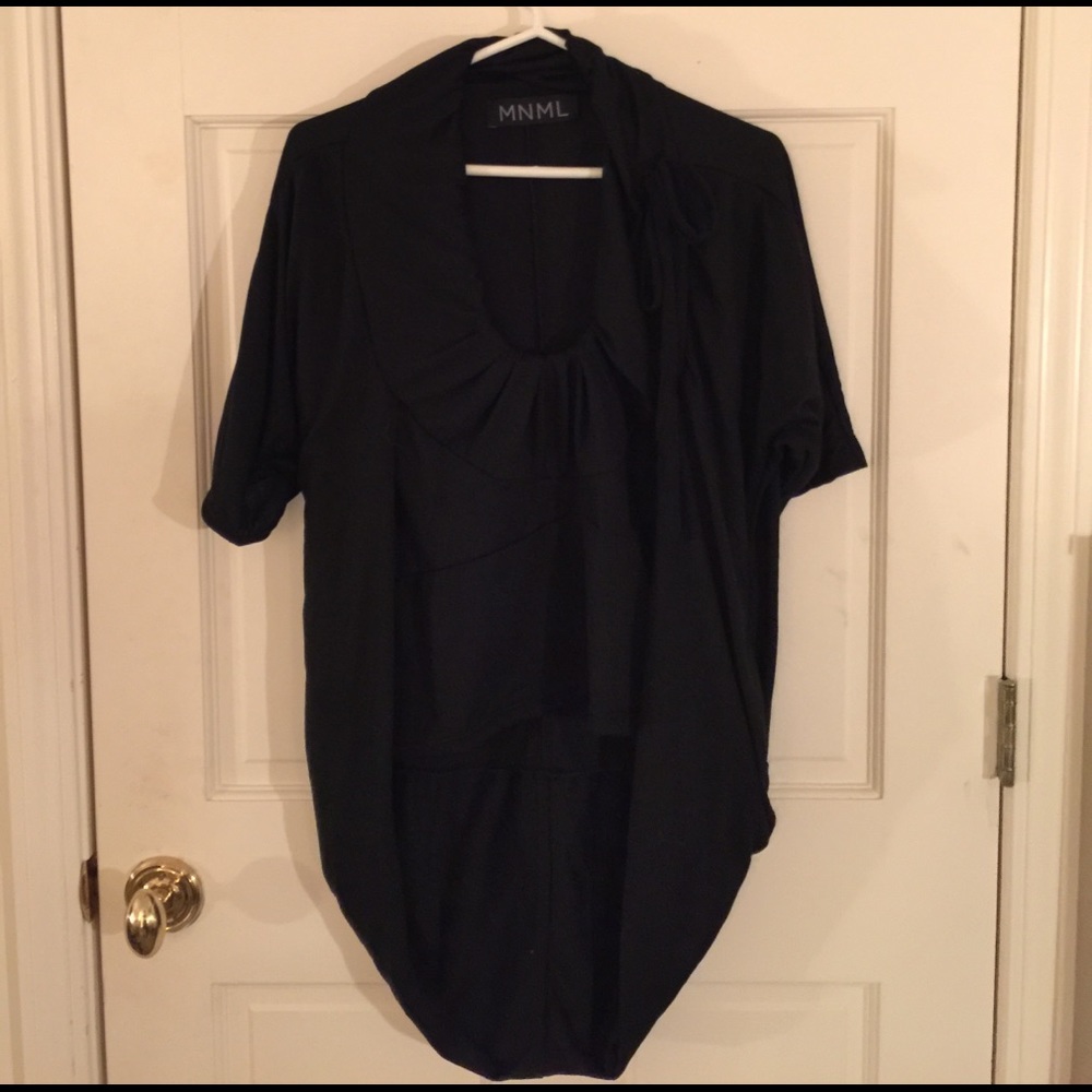 Dolls Kill MNML black high low top OS