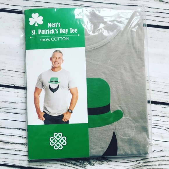 ST PADDYs Bearded Irish Novelty 100% Cotton TEE - Picture 2 of 2