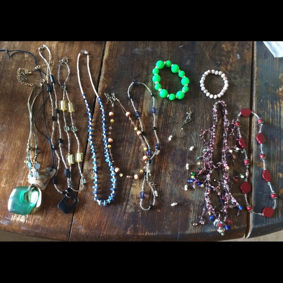 Jewelry - Handmade Beaded Necklace and Bracelet Lot