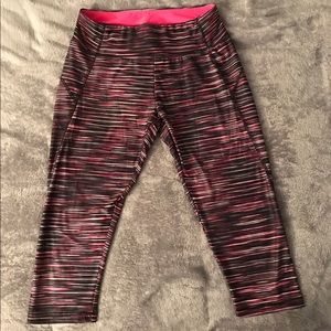 Striped crop workout pants!