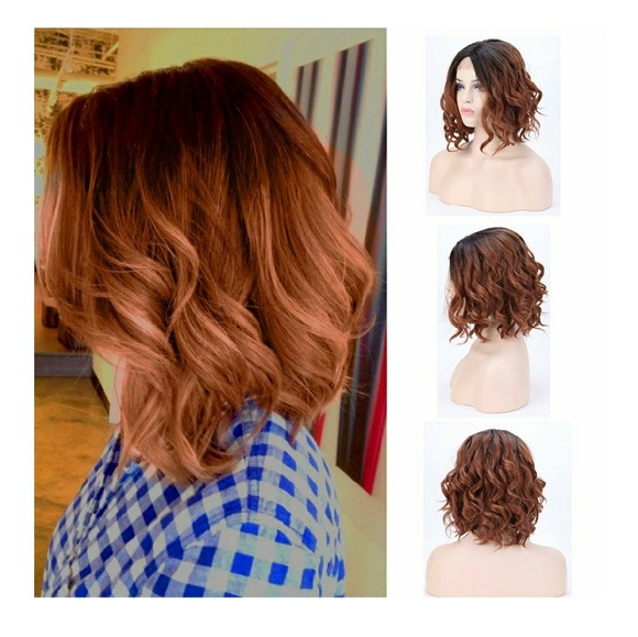 Beautiful Black to Auburn LaceFront Wig main image 5
