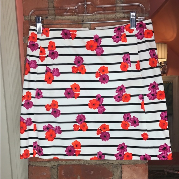 Jcrew Flower Pattern Mini Skirt,Size 0,worn once! - Picture 1 of 6