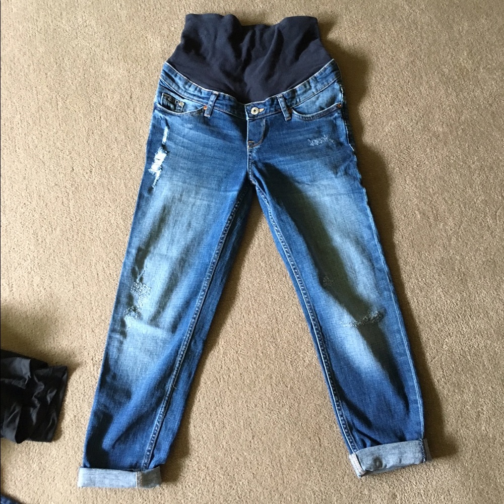 Maternity Cropped Jeans