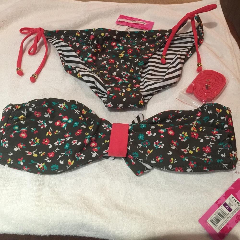 Xhilaration Reversible Bikini SZ XL