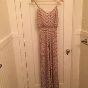 Adrianna Pappell Embellished Blouson Gown