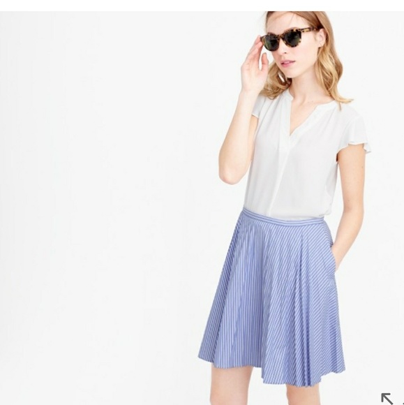 J. Crew Dresses & Skirts - Jcrew Blue striped skirt