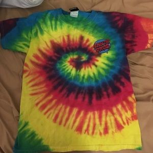 Boys L Santa Cruz tie dye t shirt