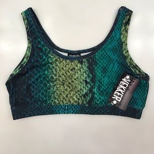Vekker Sports Bra Snake Skin Print