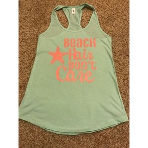 Beach Hair Don't Care tank Top