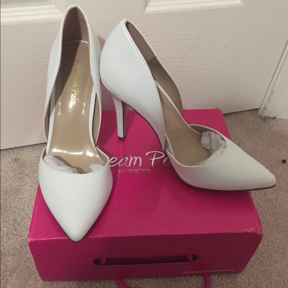Brand new white heels!