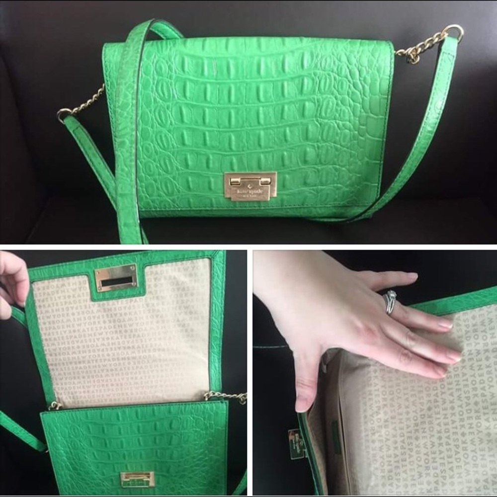 Kate spade crocodile leather. Used once