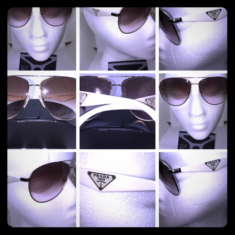 PRADA LARGE AVIATOR SUNGLASSES UNISEX💥