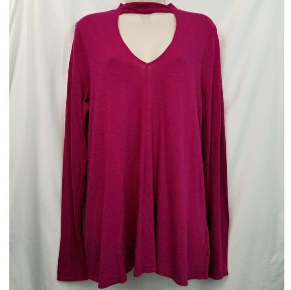Express Tops - 🎀CLEARANCE🎀 EXPRESS Choker Shirt Purple