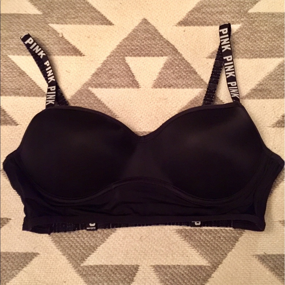 PINK Bralette Sports Bra Strappy Push Up Large