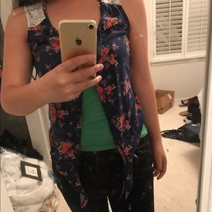 Nordstrom WEAVERS Floral top