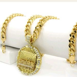 14K GOLD Plated ICED OUT CHAIN