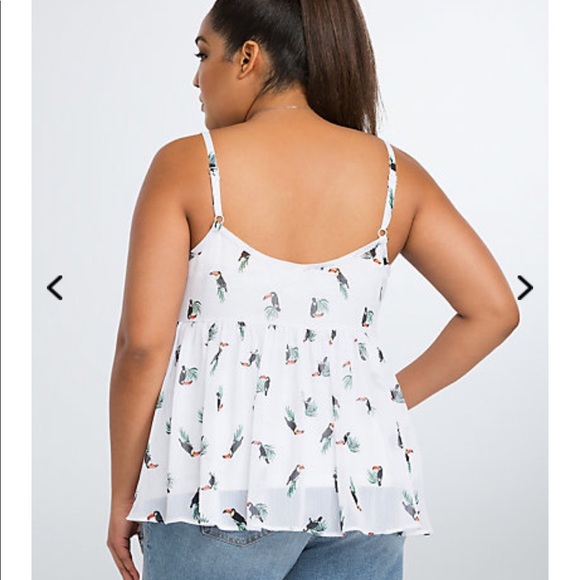 Torrid Toucan Top and Earrings set - Picture 2 of 3
