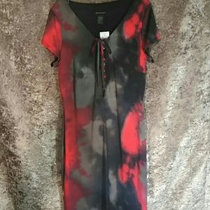 ⚡ SALE⚡NWT Ashley Stewart LaceUp TieDye Bodycon