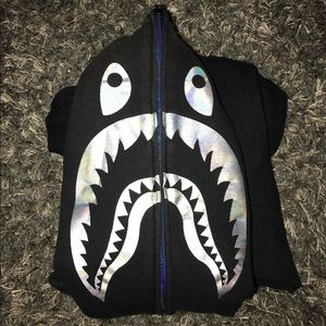 A Bathing Ape Holographic Shark hoodie size XL