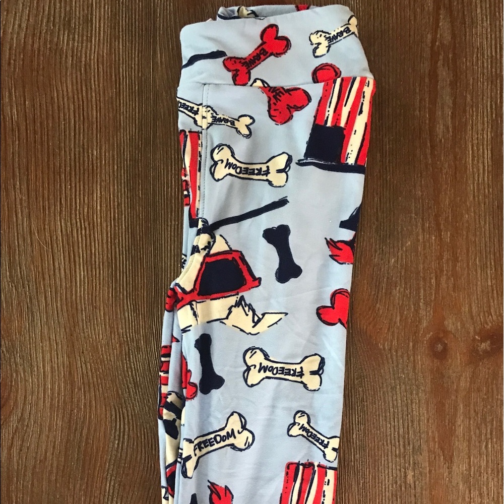 Kids l/xl dog Americana leggings